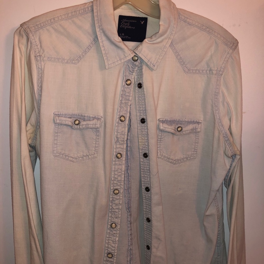 Denim American Eagle Flannel